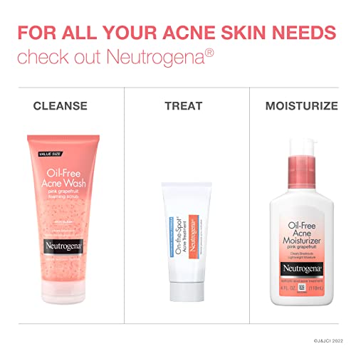 Neutrogena Oil Free Pink Grapefruit Acne Treatment Face Wash with Vitamin C, 2% Salicylic Acid, Gentle Foaming Facial Scrub to Treat & Prevent Breakouts, 6.7 Fl Oz, Pack of 3 - Image 4