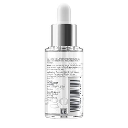 Neutrogena Hydro Boost Glow Booster Primer & Serum, Hydrating & Moisturizing Face Serum-to-Primer Hybrid, Infused with Purified Hyaluronic Acid & Designed to Instantly Hydrate, 1.0 fl. oz - Image 5
